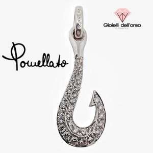 Pomellato Ciondolo Amo con Brillanti oro bianco