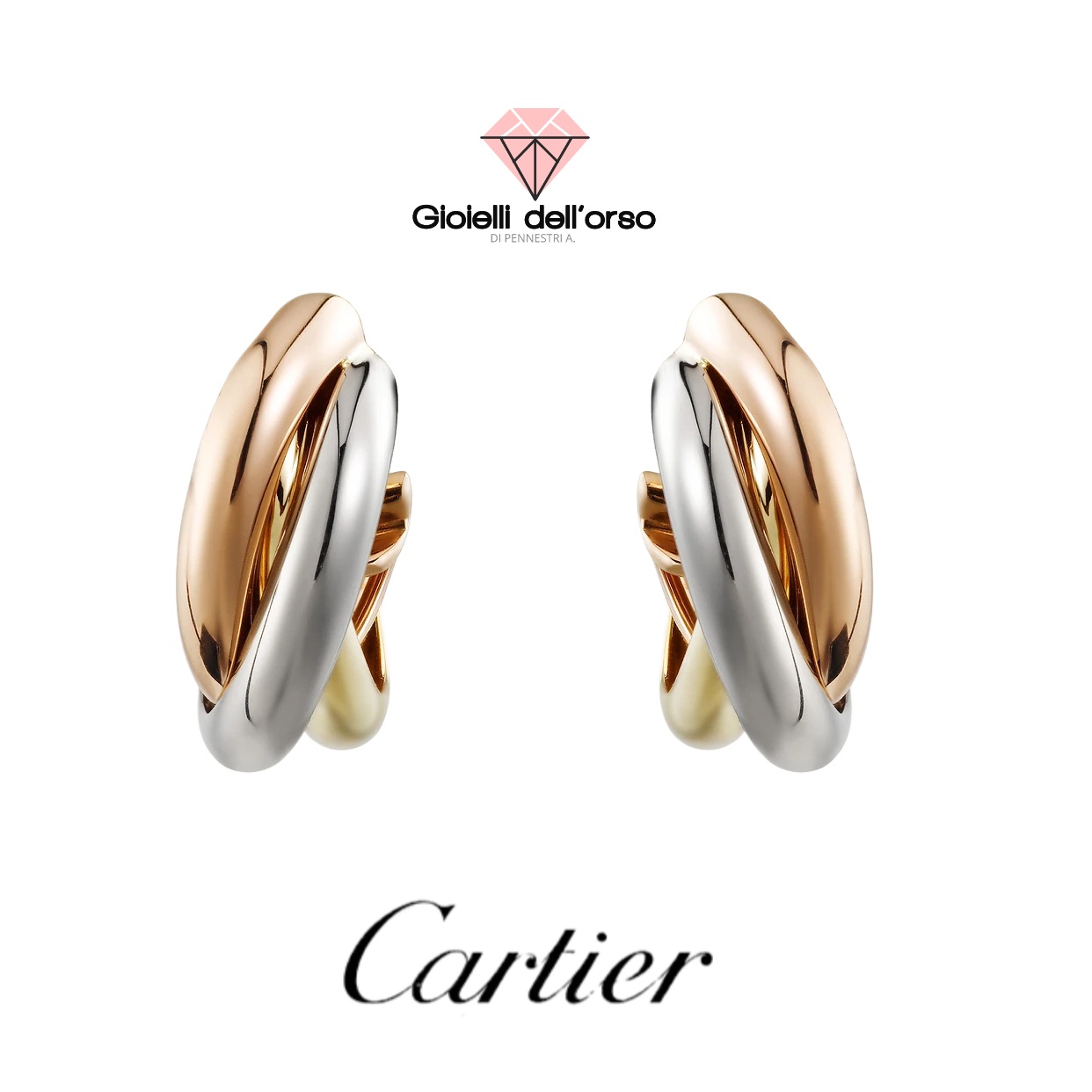 Cartier orecchini trinity