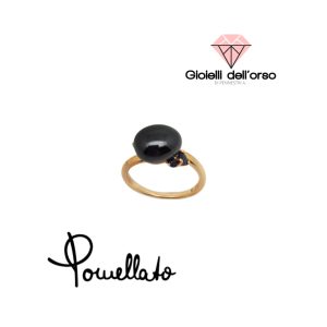 Pomellato anello capri ceramica nera