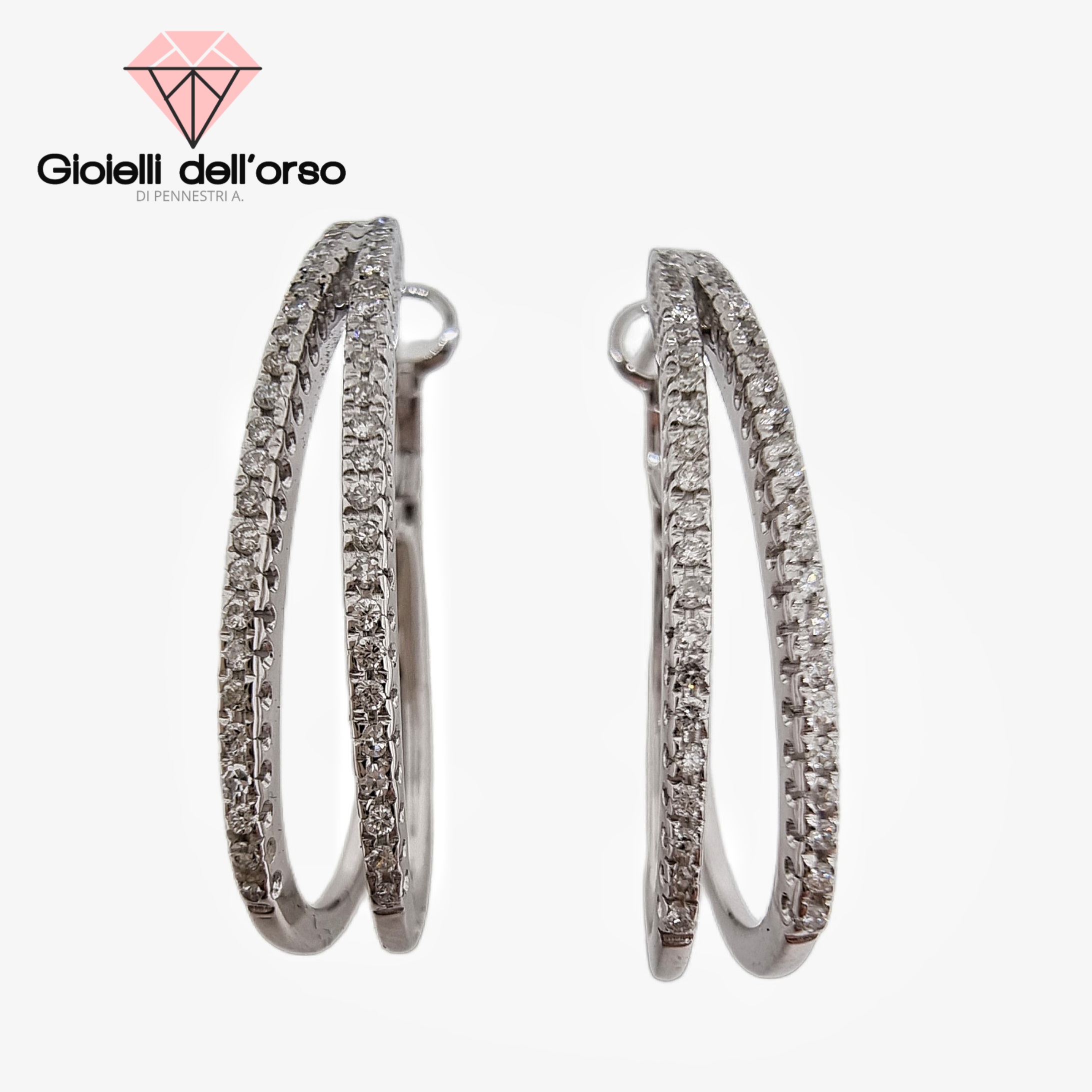 orecchini ovali diamanti huit huit usati