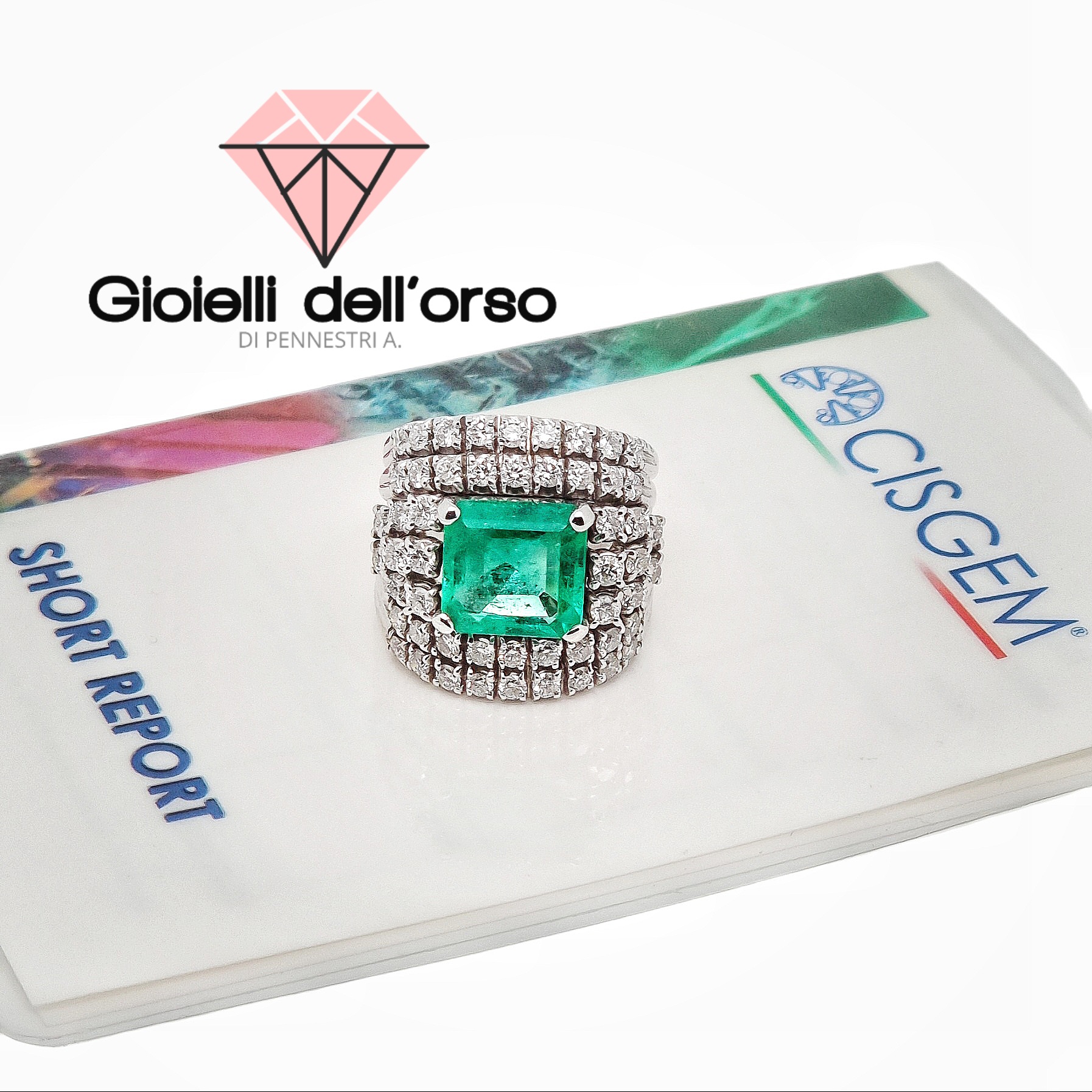 anello smeraldo e brillanti