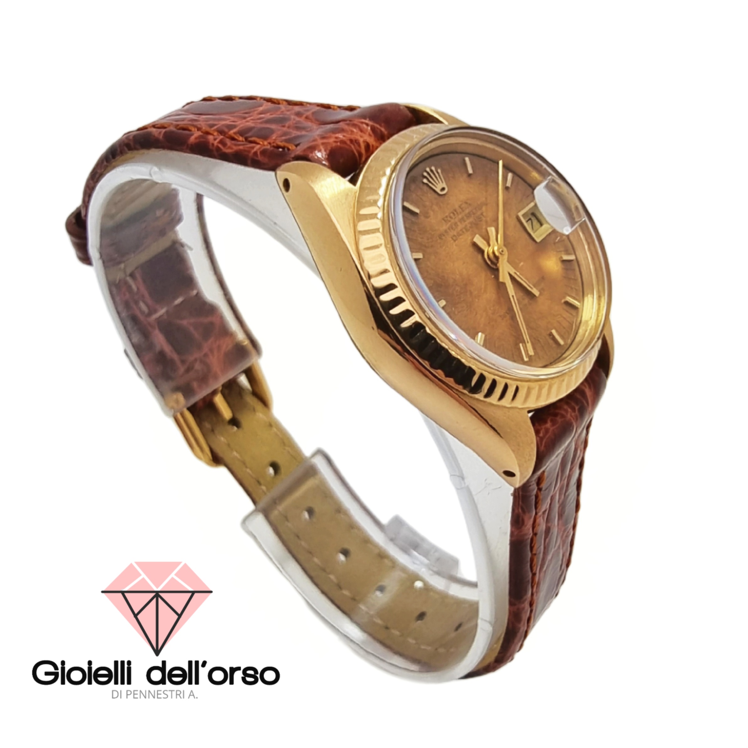 rolex lady wood dial usato